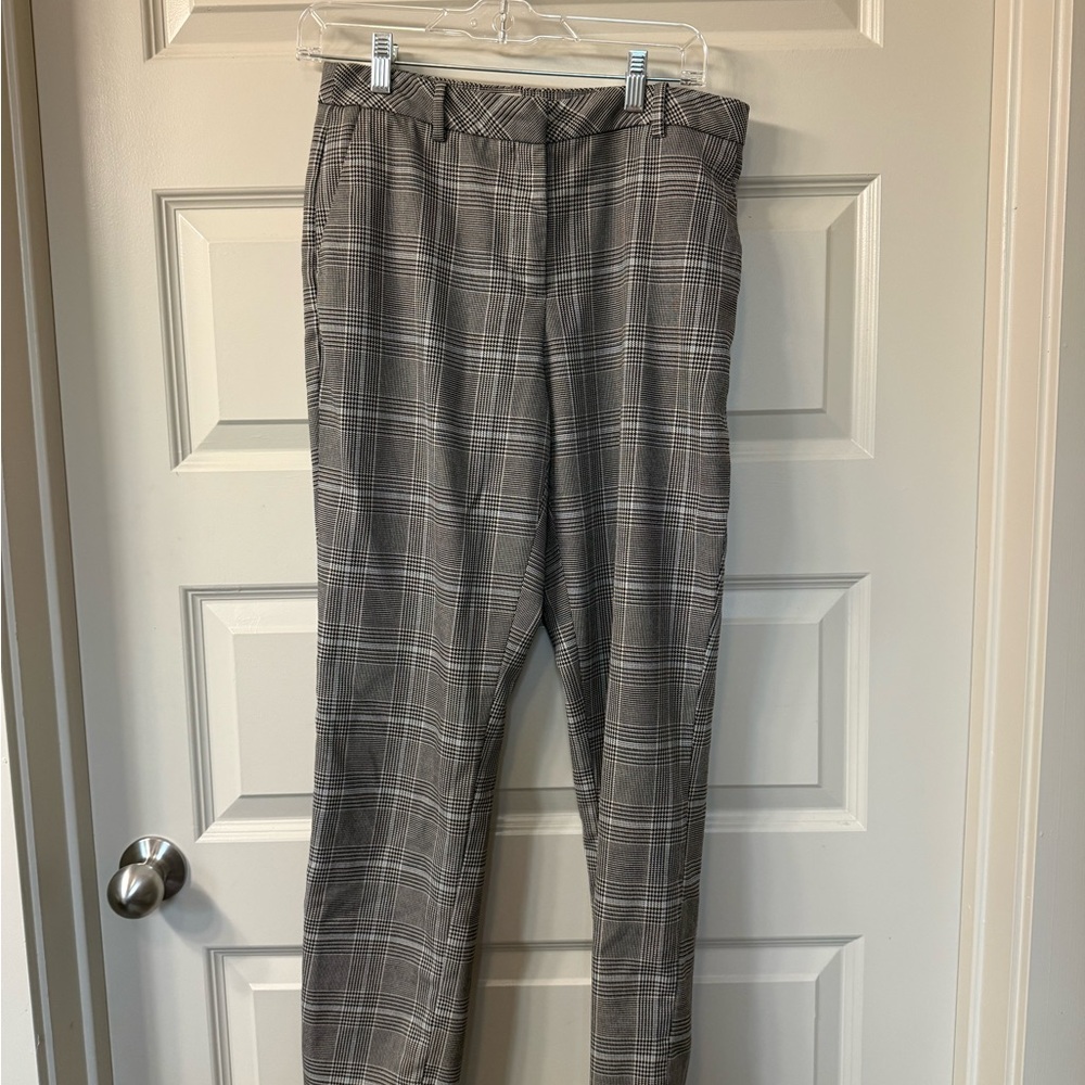 Women’s Gray Plaid Dress Pants